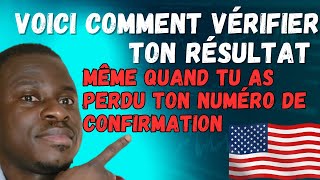 VOICI COMMENT VÉRIFIER SON RÉSULTAT DE LA DV LOTTERY  Green Card [upl. by Yanaton555]