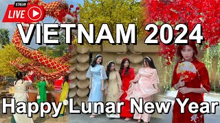 LUNAR NEW YEAR 2024 VIETNAM 🇻🇳 Happy Lunar New Year Ho Chi Minh City [upl. by Jase707]