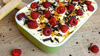 Tiramisù ohne Ei mit Zitrusfrüchten und Himbeeren [upl. by Chiou]