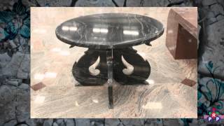 PRP EXPORTS  GRANITE EXPORTERS  Tea Table Designswmv [upl. by Oeram123]