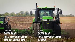 John Deere 9RX vs World’s Largest Farm Tires [upl. by Orly]