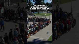 The Biggest Queue In Cities Skylines 2 🚶🏻‍♂️ Shorts [upl. by Yssac]