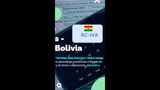 alícuota del impuesto al RCIVA en Bolivia 20223 [upl. by Nilhtac]