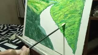 EP 14 P6HIGHLIGHTS HILLS amp VALLEYS EMBOSSED LANDSCAPES PAINTING 1 [upl. by Liba]