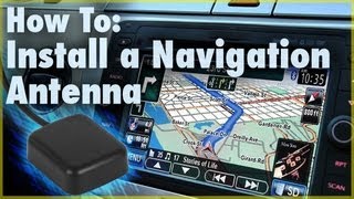 How to Install a GPS Navigation Antenna Car Stereo Accessory  Car Audio 101 [upl. by Ahsitak]