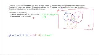 InclusionExclusion Principle with 3 sets [upl. by Niffirg]