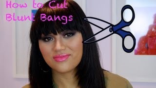 How To Cut Blunt Bangs [upl. by Lapham]