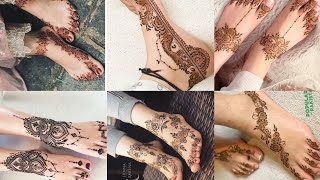 pero ki mehndi ky design💜foot mehndi design simple [upl. by Seagrave]