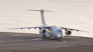 EMBRAER KC390 TAKEOFF at Madeira Airport [upl. by Carrnan]