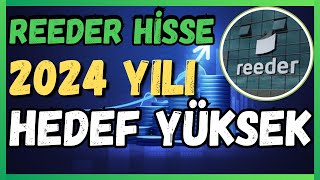 REEDER HİSSE ANALİZ  REEDER TEKNOLOJİ HİSSE YORUM  2024 UCUZ HİSSE REEDER [upl. by Alehs]