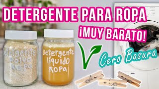 DETERGENTE PARA ROPA CASERO  DIY  MUY BARATO  Mixi [upl. by Wordoow]