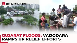 Vadodara ramps up relief efforts amid ongoing floods in Gujarat [upl. by Hiltner923]