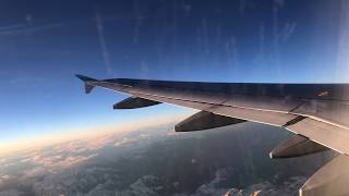 Eurowings Airbus A319  turbulence on flight from Barcelona to Vienna [upl. by Cottle]