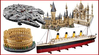 COMPILATION TOP 5 Biggest LEGO sets of All Time  Speed Build for Collectors  Titanic  Colloseum [upl. by Earaj]