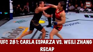 UFC 281 Carla Esparza vs Zhang Weili Recap [upl. by Nageem]