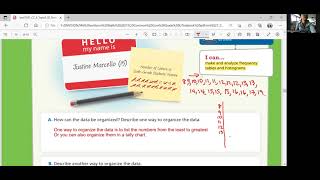 Math 6 Lesson 84 Display Data in Frequency Tables and Histograms [upl. by Nyliuqcaj]