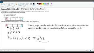 Regional 2023 Nivel 3 Problema 3 Olimpíada Matemática ÑANDÚ [upl. by Madelyn]