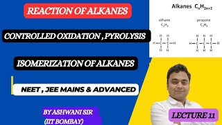 ISOMERIZATION OF ALKANE WITH AlCl3  OXIDATION  PYROLYSIS  HYDROCARBON CLASS 11 CHEMISTRY [upl. by Yllen]