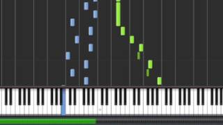 Mozart  Piano Sonata 16  KV 545  2nd Movement Synthesia Piano Tutorial [upl. by Ettevad]