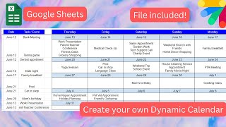 Dynamic Calendar [upl. by Palgrave]