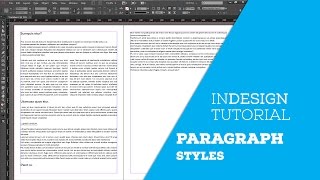 Paragraaf stijlenparagraph styles InDesign [upl. by Etty]