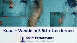 Schwimmen lernen In 5 Schritten die Kraul Rollwende erlernen  Dominik Franke [upl. by Enixam]