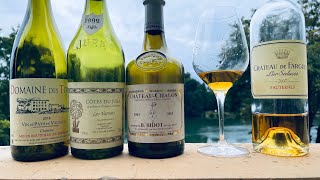 Reynaud Tours Clairette 2019 Jura Labet Varrons 1999 et Château Chalon 2003 Fargues 2007 210924 [upl. by Irak3]