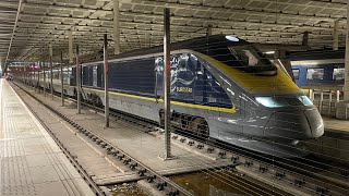 Eurostar Class 373 departing London St Pancras  2492023 [upl. by Fabriane]