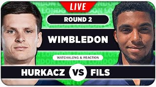 HURKACZ vs FILS • Wimbledon 2024 • LIVE Tennis Talk Watchalong [upl. by Bello]