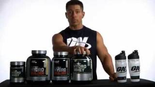 MassiveJoescom  Optimum Nutrition Platinum Series Protein Powders  Hydrowhey Hydrobuilder [upl. by Seafowl]