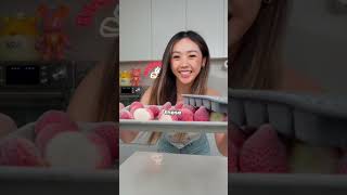 3 INGREDIENT Strawberry Lemonade Sorbet shorts [upl. by Aggri851]