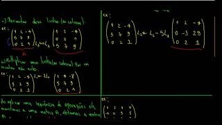Operações elementares sobre matrizes [upl. by Windy263]