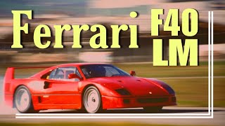 FERRARI F40 LM The Greatest Exhaust Note Ever [upl. by Aissatsan356]