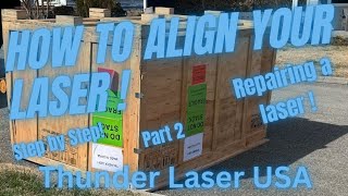 How to align your Lasers Mirrors Part 2 of Repairing a Laser MIRROR ALIGNMENT [upl. by Gross599]