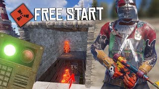 Rust  FREE START JE TROUVE UNE BASE FULL OUVERTE  Aventure solo [upl. by Enytsuj]