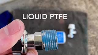 How to use liquid PTFE DIY Radiator plumbing tip… Use the awesome liquid PTFE [upl. by Idorb84]