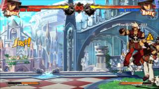 GGXrd Sol Fuzzy jP Combos [upl. by Suirtimid]