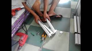 Tutorial Lengkap Proses Pembuatan Etalase Alumunium Minimalis Ukuran 40cm x 20cm x 40cm [upl. by Sachs]