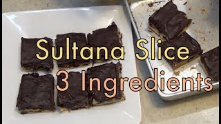 Sultana Slice 3 Ingredient cheekyricho cooking video recipeep1260 [upl. by Erdnael]