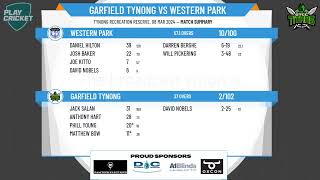 Warragul amp District CA  Div 4  Semi Final 2  GARFIELD TYNONG v WESTERN PARK  Day 2 [upl. by Nivalc]