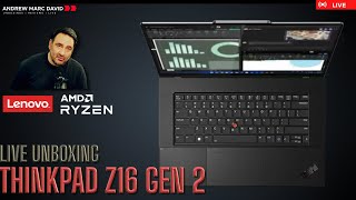 Lenovo ThinkPad Z16 Gen 2 Live Unboxing  Finally [upl. by Sadira]