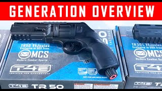 Different Generations Overview For HDR 50 TR50 11 Joules Home Defense Revolver [upl. by Nnaid]