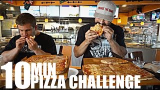 10 MINUTE PIZZA CHALLENGE [upl. by Ajtak]