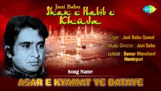 असर ए कयामत ये बतायें  Asar E Kyamat Ye Bataye  Best of Jani Babu Qawal  Ghazal Song [upl. by Olfe33]