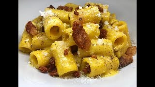 MEZZE MANICHE ALLA CARBONARA  CUCINANDOMELAGODO [upl. by Dace135]