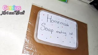 How to make Diy soap making kit craft youtubeshorts geniusartandcraft art 🥰 diy 🦋 [upl. by Baudelaire867]