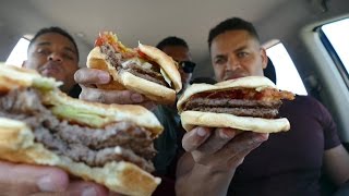 Eating WHATABURGER For The First Time hodgetwins [upl. by Yelah]