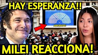 HABLO MILEI DIPUTADOS HACEN ALIANZA POR MILEI Y SU LEY PASA EL PRIMER FILTRO ¡ARGENTINA CELEBRA [upl. by Aralomo610]