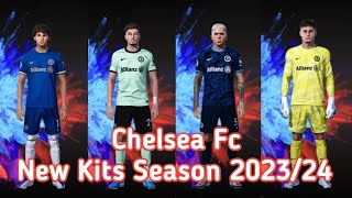 Chelsea Fc New Kits Season 20232024 sider amp cpk version eFootball PES 2021 [upl. by Gaeta699]