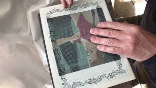 Cutting paper prints and placing them on gel plates  Creative techniques and tricks [upl. by Tucker]